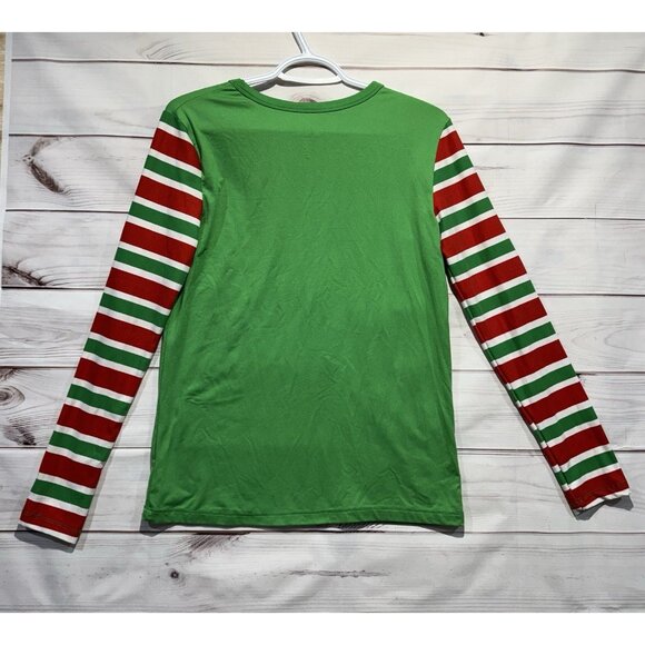 Santa's Favourite Elf Shirt Adult Small S Christmas Holiday Ugly Sweater Top EUC - Picture 4 of 9